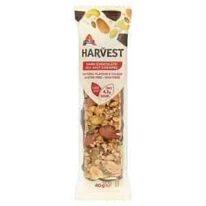 Image of Atkins Harvest Dark Chocolate Sea Salt Caramel bar 40g
