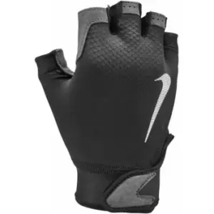 Image of Nike Mens Ultimate Heavyweight Fitness Fingerless Gloves (S) (Black/White/Grey)