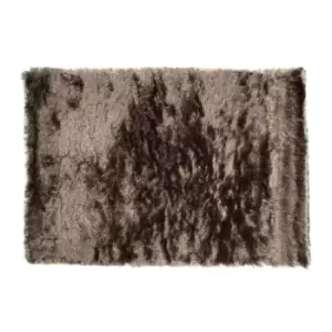 Image of Flair Rugs Splendour Shadow Floor Rug (60cm x 110cm) (Natural Fleck)