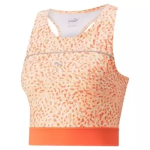 Image of Puma High Shine Crop Top Womens - Orange