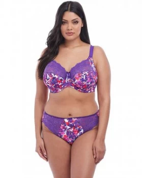 Image of Elomi Morgan Purple Print Full Cup Bra