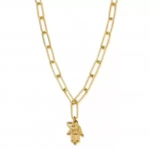 Image of Gold Link Chain Protection Necklace GNLC20701106
