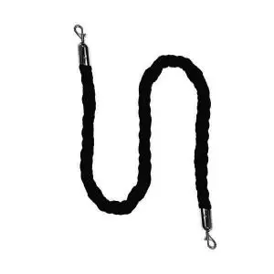 Image of VFM Braided Rope Barrier 1.8m BlackChrome 421937 SBY65796