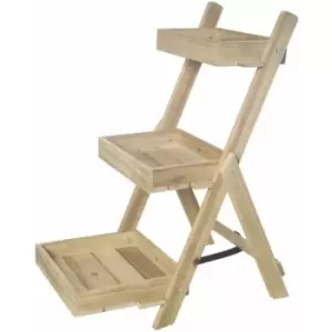 Image of 3 Tier wooden garden planter