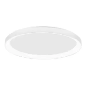 Image of Netlighting Merano Aurora 38cm Integrated LED Semi Flush Light Sandy Black Alumi