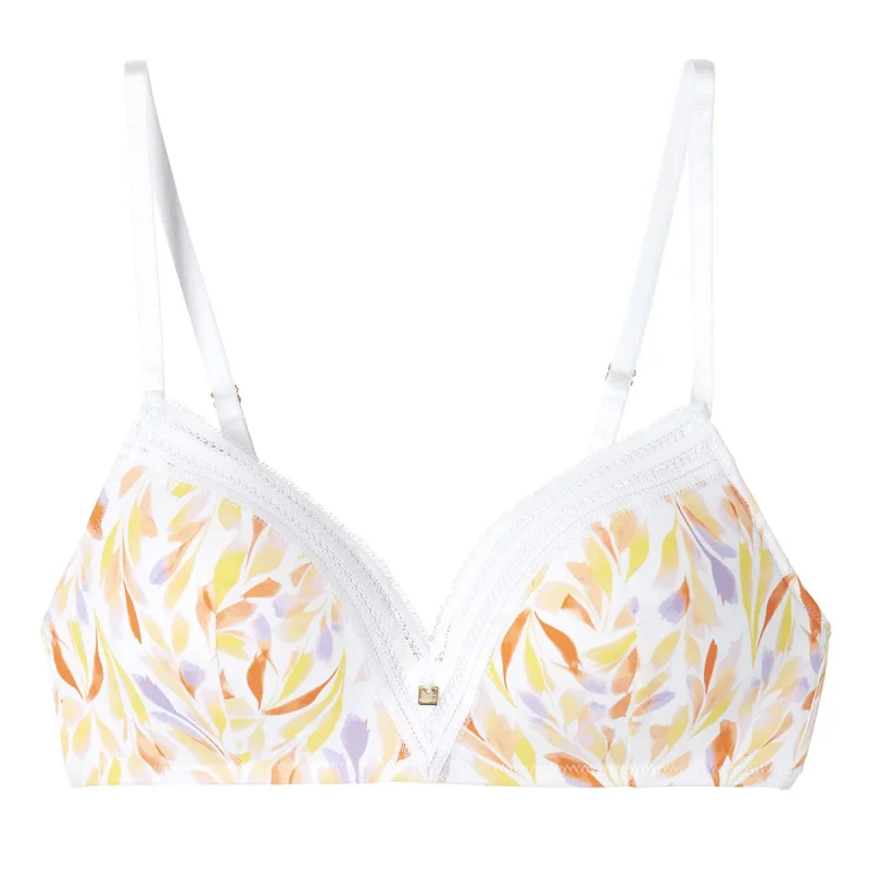 Image of Pomm'Poire Soft cup wire-free bra For Her Pomm'Poire Pampa Blanc Female 95B