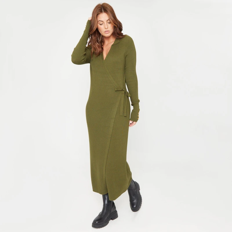 Image of Be You You Wrp Drs - Green Green 8