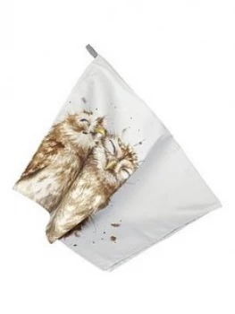 Image of Royal Worcester Wrendale Tea Towel Owl