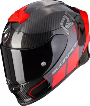 Image of Scorpion EXO-R1 Carbon Air Corpus II Helmet, black-grey-red, Size S, black-grey-red, Size S