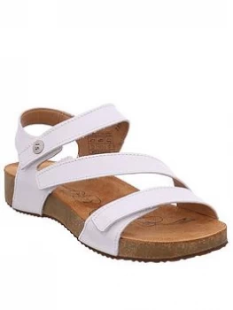 Image of Josef Seibel Tonga 25 Flat Sandals - White, Size 5, Women