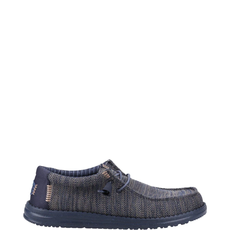 Image of HEYDUDE Wally Stretch Mesh Shoes Navy male 7 (41)