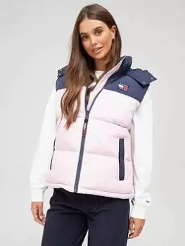 Image of Tommy Jeans Cblk Alaska Padded Vest - Multi, Size L, Women