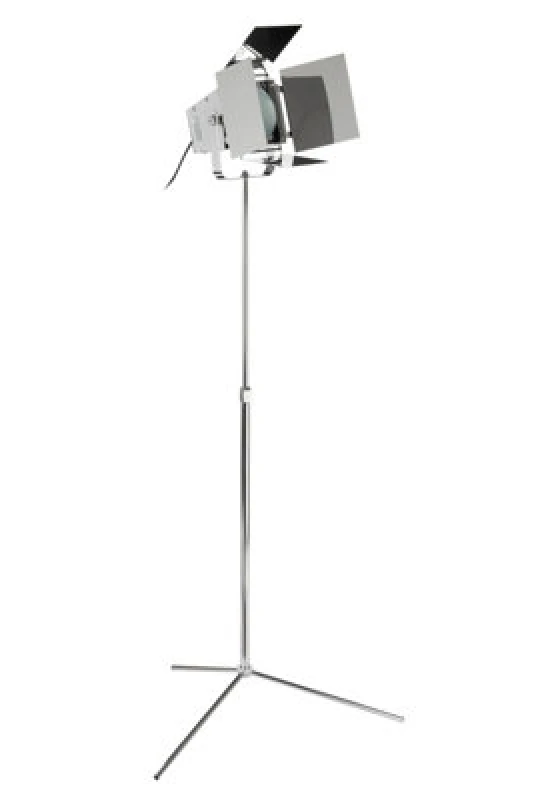 Image of Orsina Chrome Spotlight Tall Floor Lamp, Diffused Light Standing Lamp, Tripod Standard Floor Light For Reading
