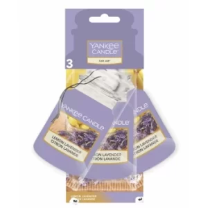Image of Yankee Candle Lemon Lavendar Car Jar Air Freshener (Case Of 4)