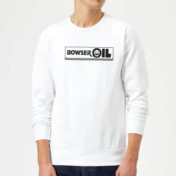 Image of Nintendo Super Mario Bowser Oil Sweatshirt - White - S