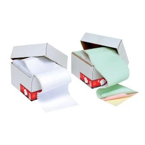 Image of 5 Star Listing Paper 3-Part Carbonless Perforated 56/53/57gsm 11" x 241mm Plain White 700 Sheets