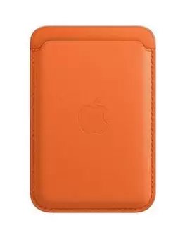 Image of Apple iPhone Leather Wallet With Magsafe - Orange