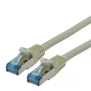 Image of Roline Shielded Cat6a Cable Assembly 3m, LSZH, Grey, Male RJ45
