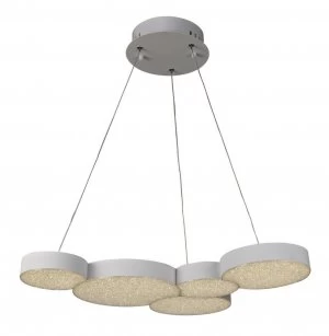 Image of Ceiling Pendant 63.5cm x 46.3cm 43W LED 3000K, 2120lm, RF Remote Control White