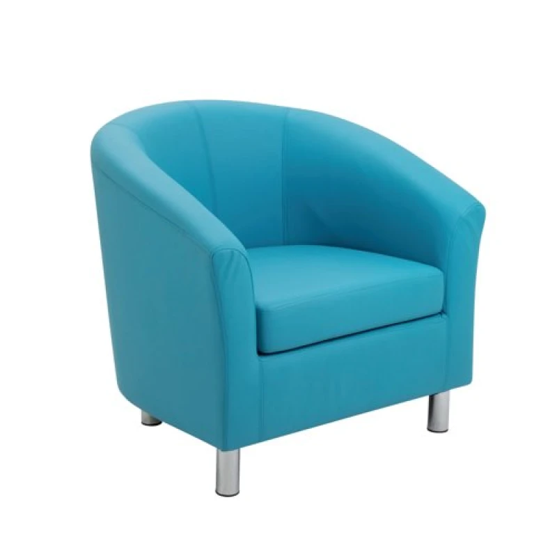 Image of Jemini Tub Polyurethane Armchair Sky Blue KF70351