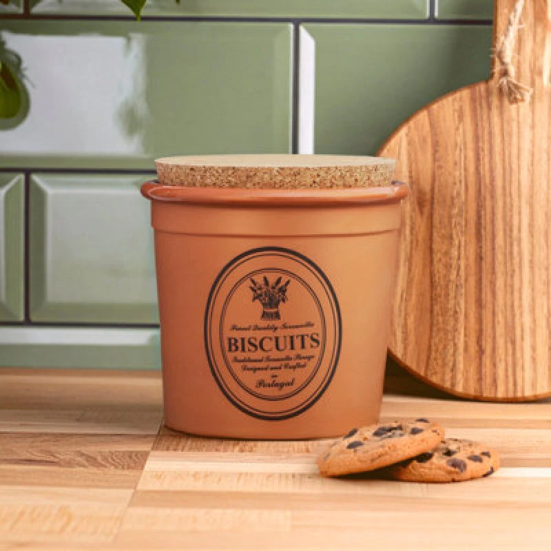 Image of Premier Housewares Interiors by Premier Porto Biscuit Canister Natural