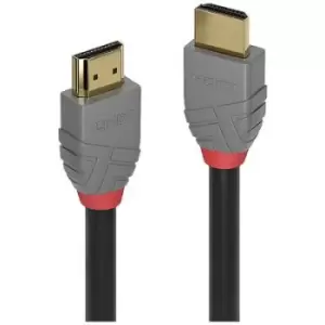 Image of LINDY Cable HDMI-A plug, HDMI-A plug 0.3 m Black 36960 HDMI cable