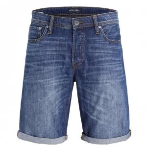 Image of Jack and Jones Jeans Intelligence Rick Denim Shorts - Dark Wash 823