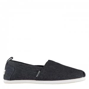 Image of SoulCal Long Beach Mens Canvas Slip Ons - Navy Denim