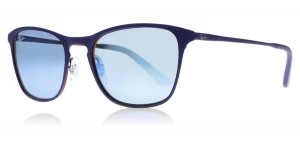 Image of Ray-Ban Junior RJ9539S Sunglasses Rubber Blue/Red 257/55 48mm