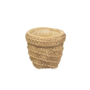 Image of Sass & Belle Mini Sierra Cement Basket Planter