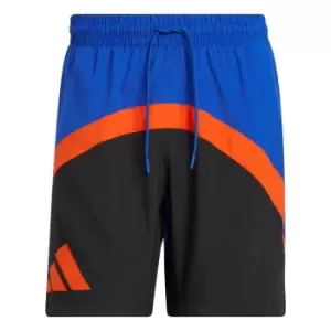 Image of adidas Galaxy Basketball Shorts Mens - Blue