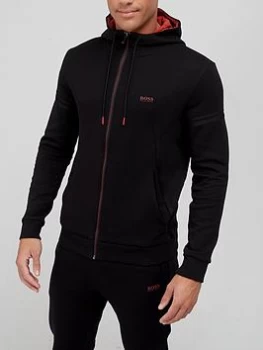 Image of Hugo Boss Zip Through Hoodie Tracksuit Set Black Size XL Men