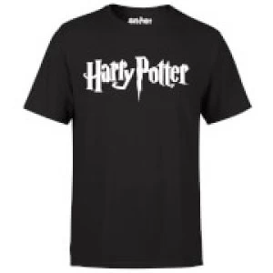 Image of Harry Potter Logo Black T-Shirt - M - Black