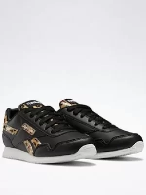 Image of Reebok Royal Classic Jogger 3 Shoes, Black/White, Size 3.5 Older