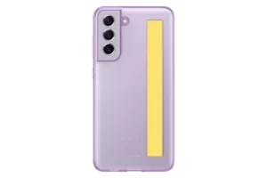 Image of Samsung Galaxy S21 FE Clear Cover with Strap in Lavender