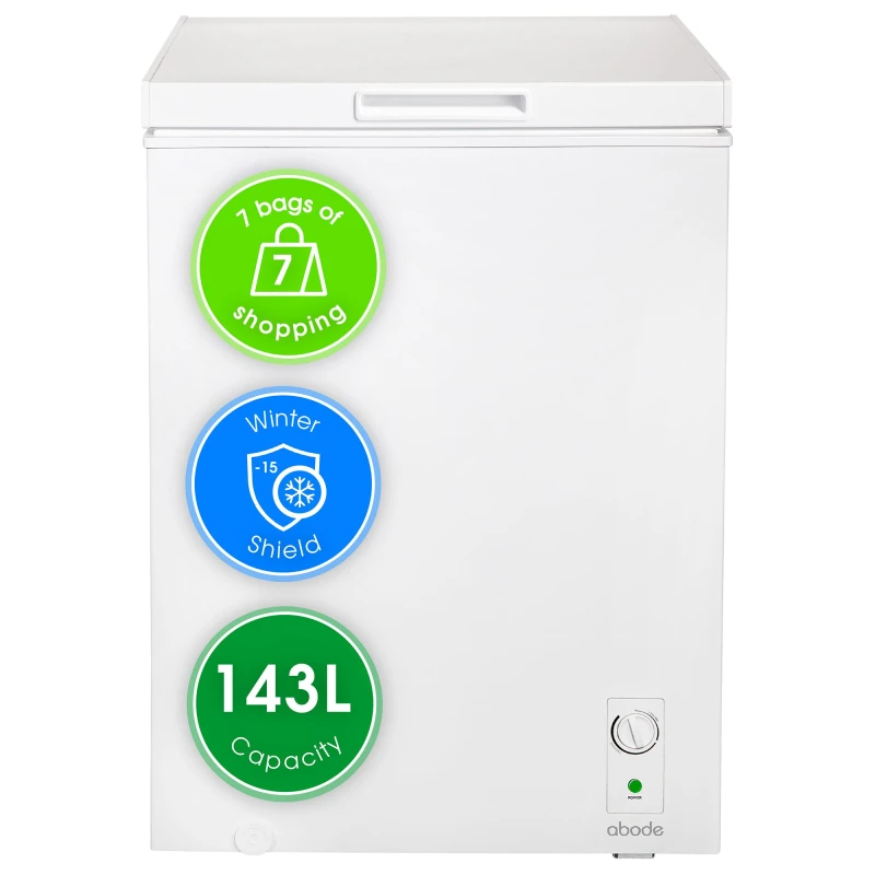 Image of Abode Abode A142CF0E1W Chest Freezer 142L White - Abode White OT63001
