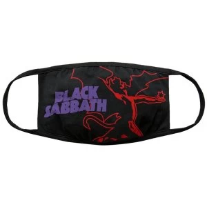 Image of Black Sabbath - Red Thunder V. 1 Face Mask - Black