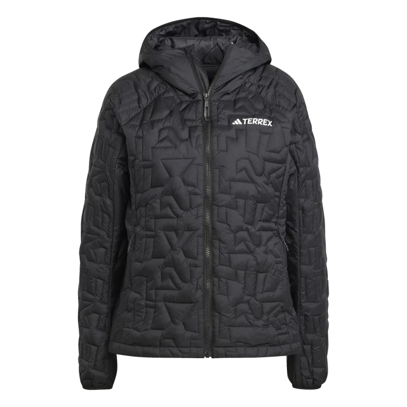 Image of adidas Terrex Xperior PrimaLoft Loose Fill Insulated Hooded Jacket Womens - Black M