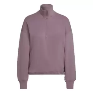 Image of adidas 3 Bar Zip Top Womens - Pink