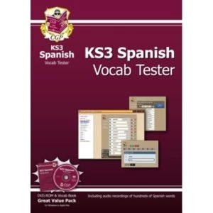 Image of KS3 Spanish Interactive Vocab Tester by CGP Books (Mixed media product, 2013)