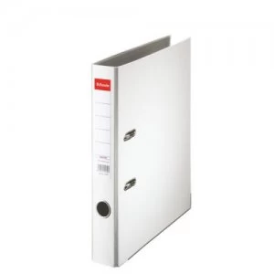 Image of Esselte Essentials Lever Arch File A4 PP 50mm White PK25
