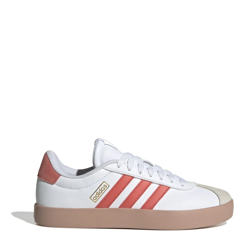 Image of adidas VL Court 3.0 Womens wht/scrlt/gold female 4.5 (37.3)