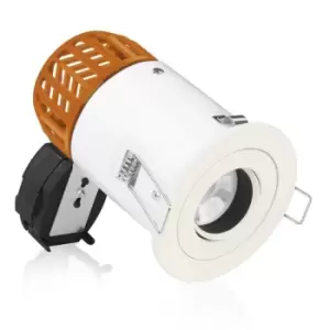 Image of Aurora Enlite Adjustable IP20 Non-Integrated Downlight Baffled Matt White - EN-DLM482MWB