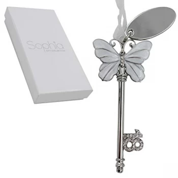 Image of Sophia Key - White Butterfly Design & Engraving Plate - 18