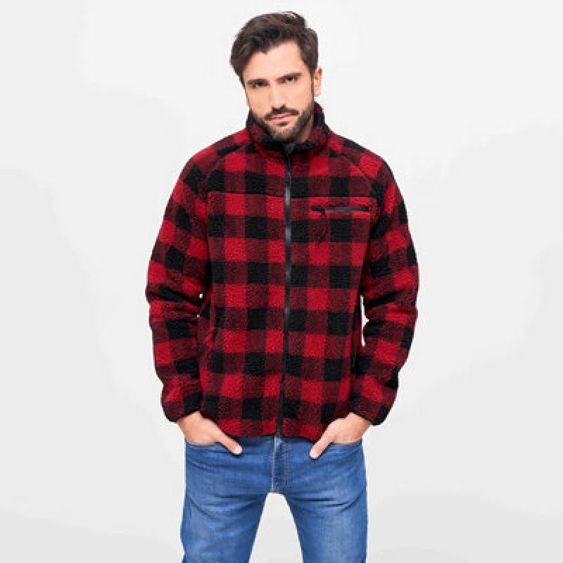 Image of Brandit Fleece Jacket Between-seasons Jacket red Black S Men