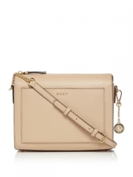 Image of DKNY Sutton Chain Medium Boxy Cross Body Bag Neutral