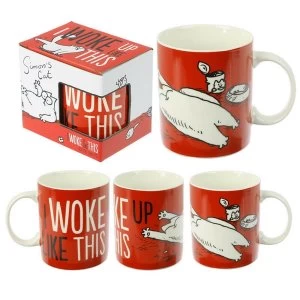 Image of Simons Cat Slogan Collectable New Bone China Mug