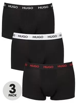 Image of Hugo Boss 3 Pack Trunks Black/Blue/White Size L Men