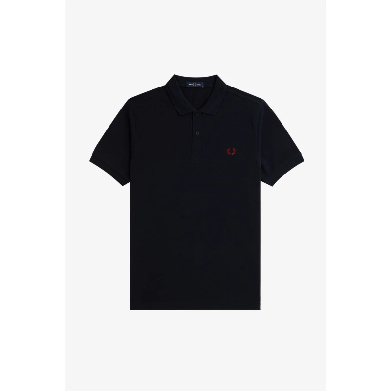 Image of Fred Perry Plain Polo Shirt Navy V73 male S