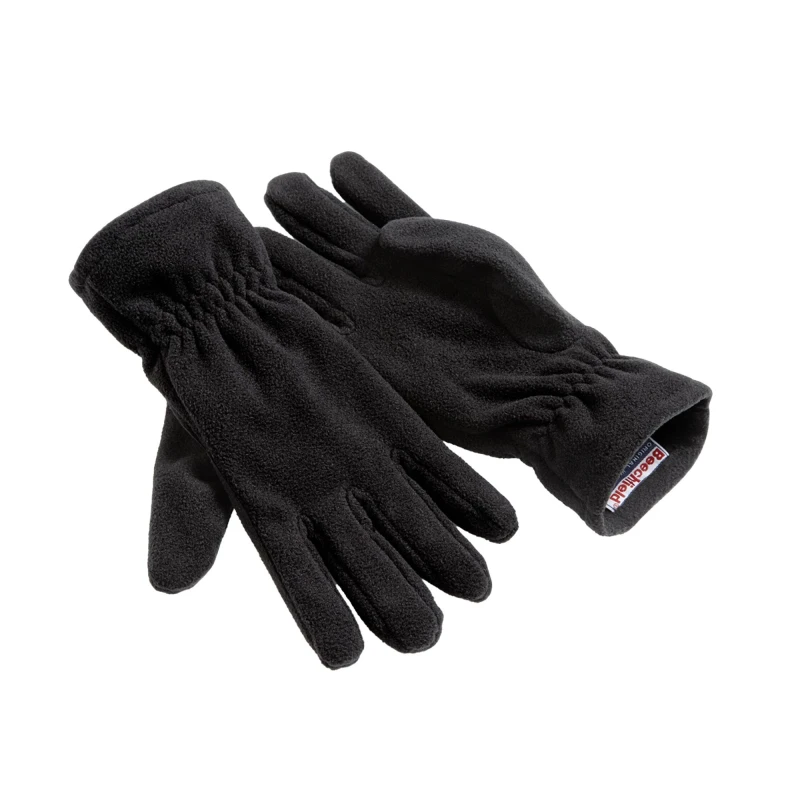 Image of Beechfield Beechfield Men Alpine SupaFleece Gloves in Black Size: Small Black S Male 5063527402554
